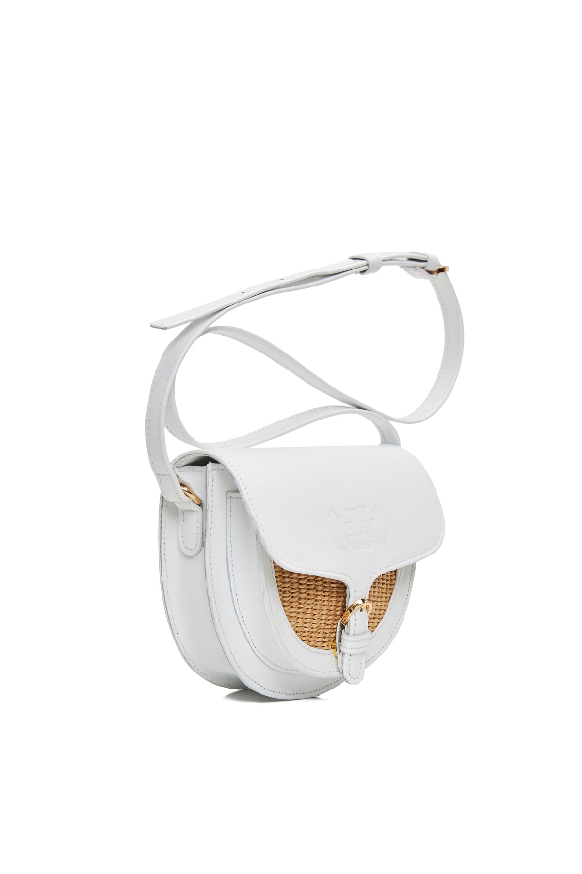 Votsalo White straw & leather bag The Holy Bag
