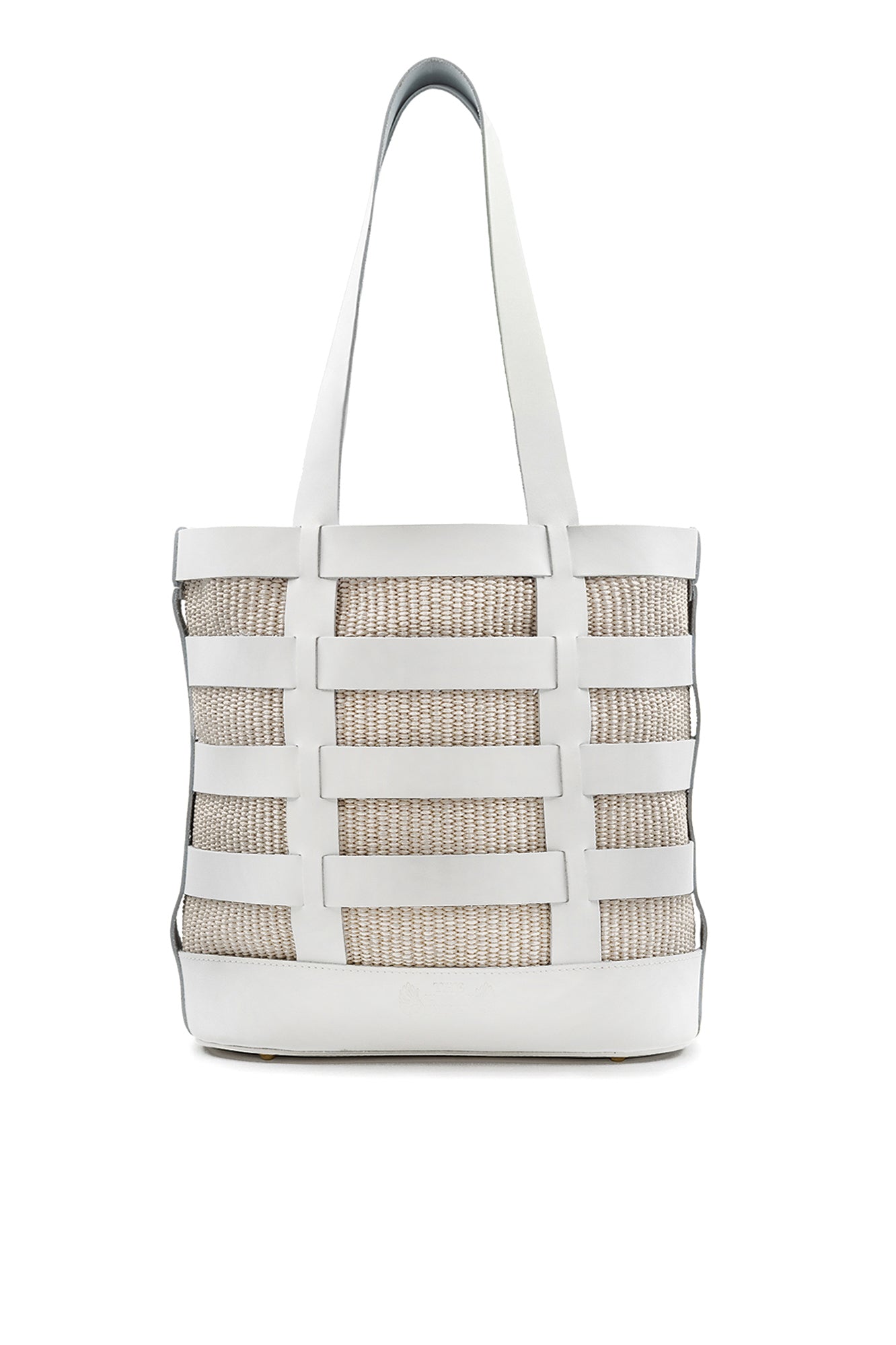 Shoulder Bag with detachable straw pouch, Nissos
