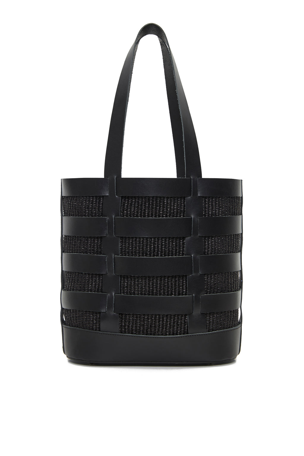 theholybag shopper τσάντα ώμου από ψάθα και δέρμα, χειροποίητη, με αποσπωμενη εσωτερική θήκη. Κλείνει με μαγνήτη.