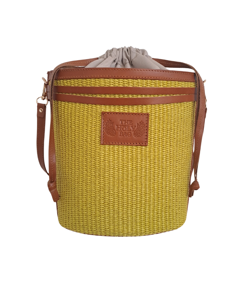 Bucket Bag with a drawstring pouch, Demetra - The Holy Bag