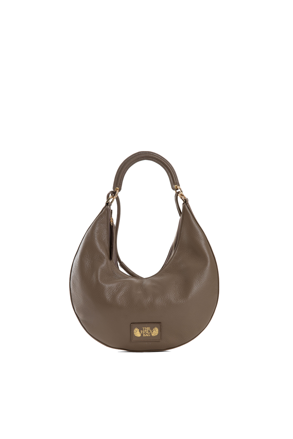 Hobo leather bag with zipper, Rita