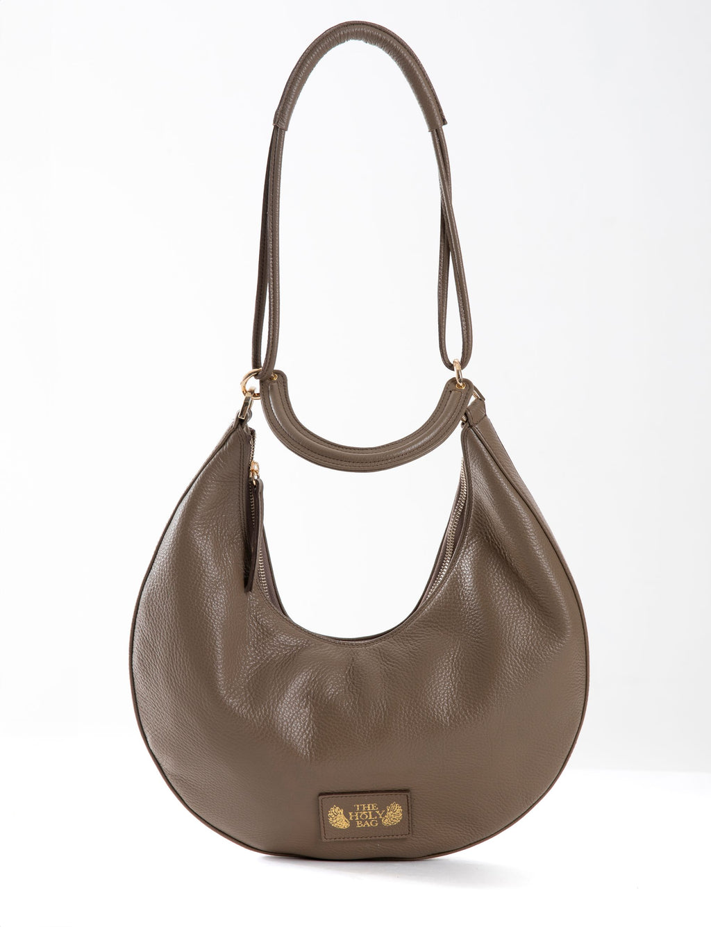 TheHolyBag Rita hobo τσάντα από μαλακό δέρμα, με λαβή και λουράκι ώμου. Κλείνει με φερμουάρ