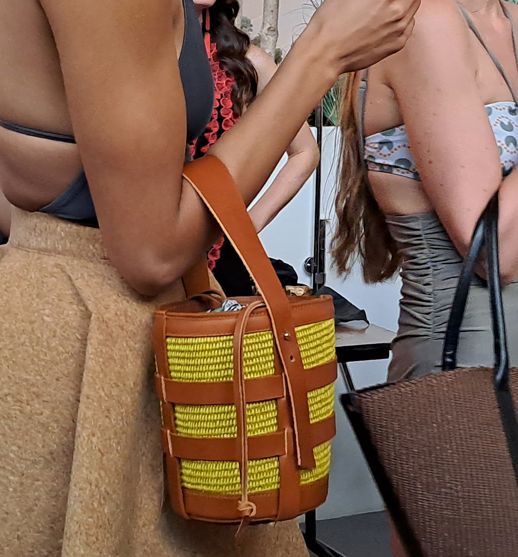 Structured bucket bag with top handle, Orion - The Holy Bag