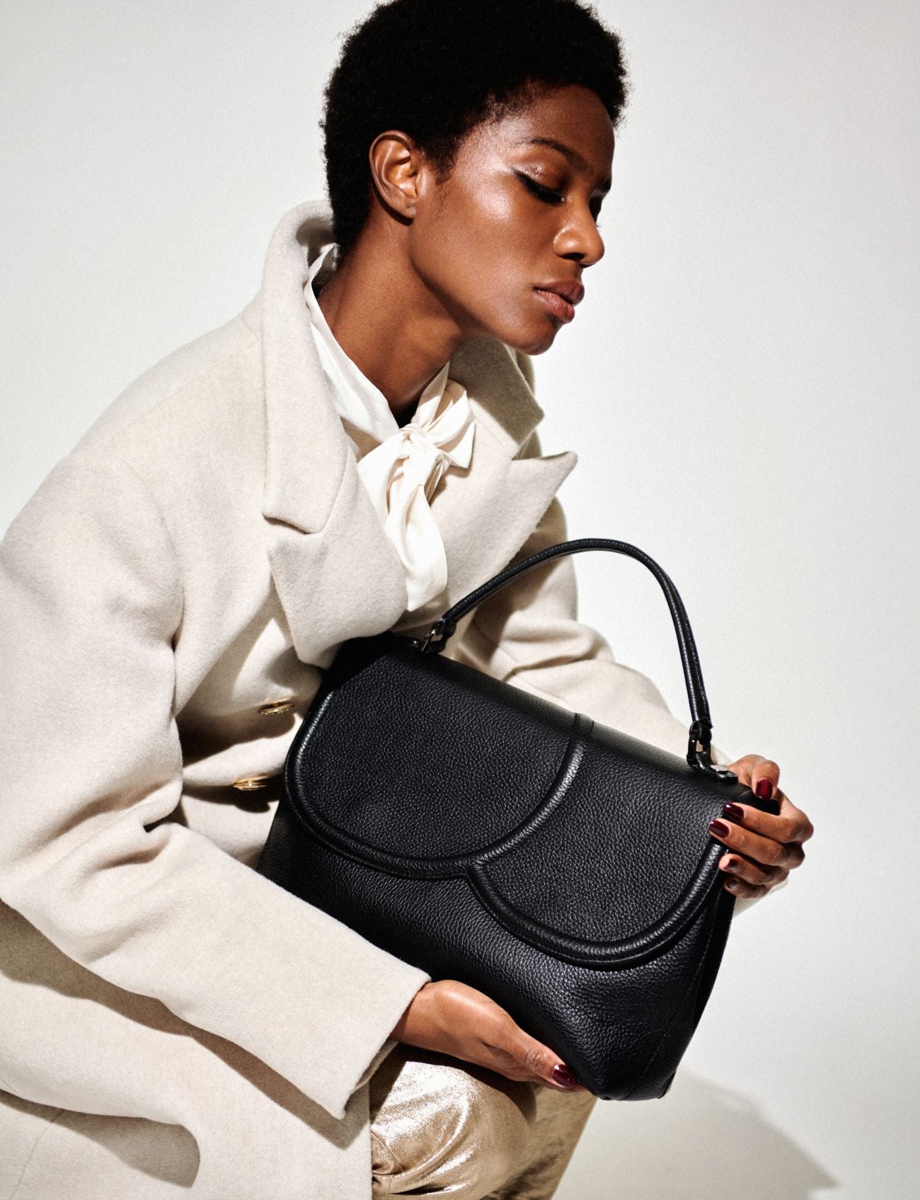Leather tote bag, Marlene - The Holy Bag