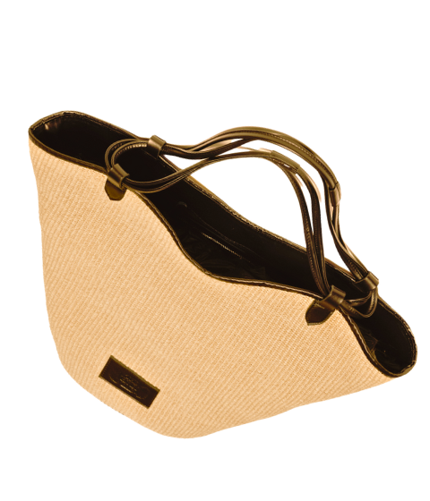 Shopping bag trimmed with leather, Artemis - The Holy Bag