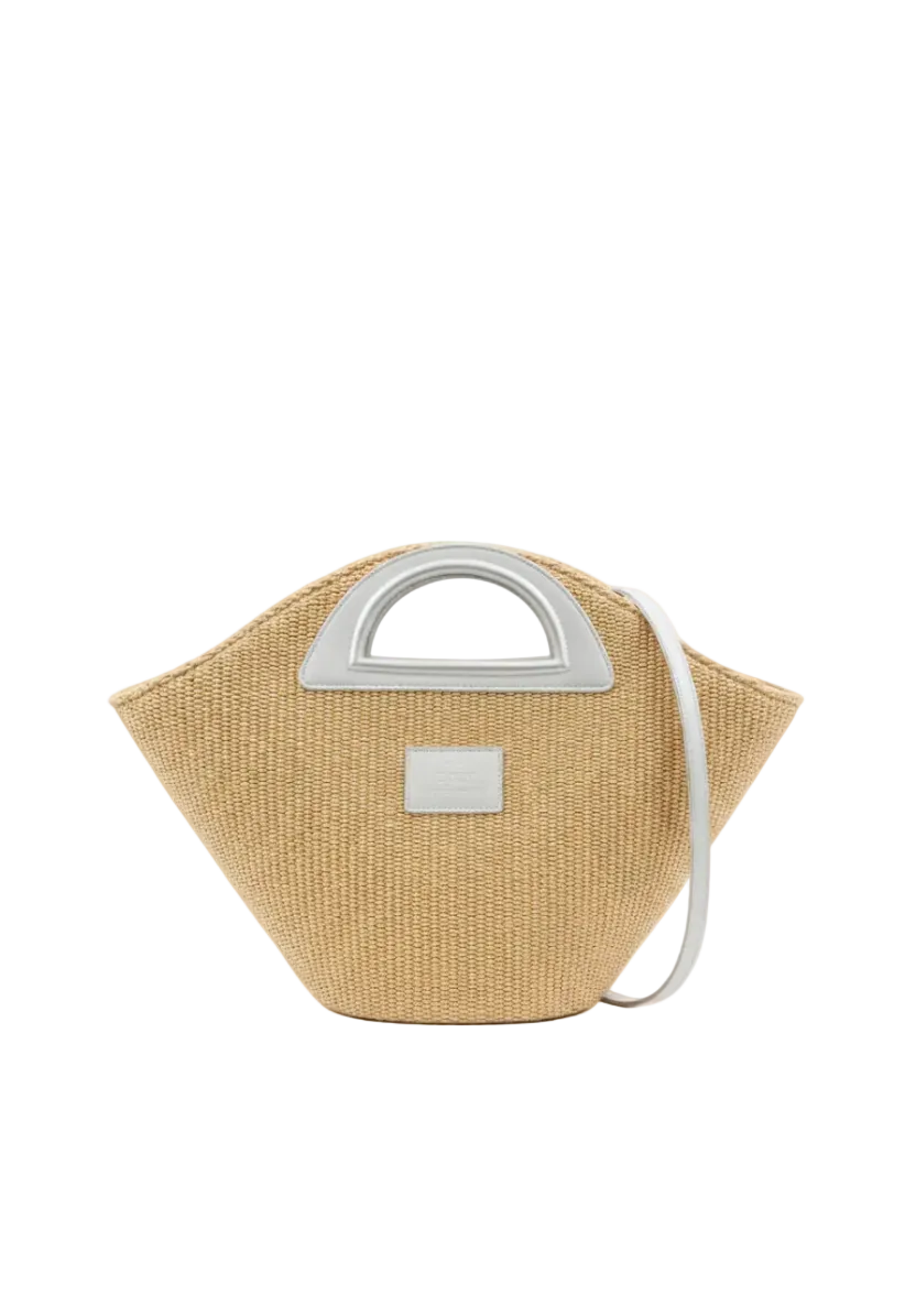 Ammos shopper bag in natural color straw and white leather details. Inner pocket and an extra shoulder strap. theholybag
Γυναικεία τσάντα shopper από ψάθα και άσπρο δέρμα με εσωτερική τσέπη και εξτρα λουράκι ώμου. theholybag