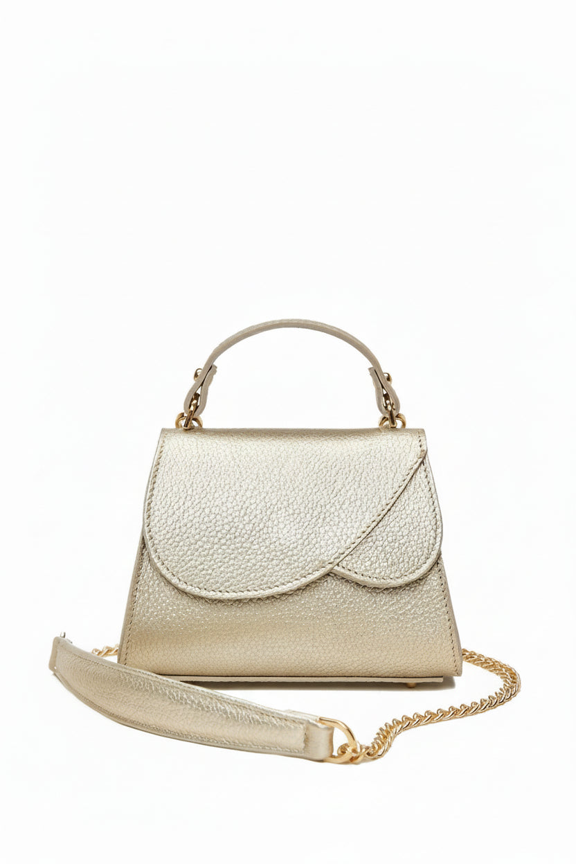Mini leather flap bag, with handle, a belt strap and a chain shoulder strap, Audrey.  The Holy Bag
Μίνι τσαντάκι απο δέρμα, με καπάκι, λαβή χειρός, λουράκι ώμου και λουράκι μέσης. The Holy Bag