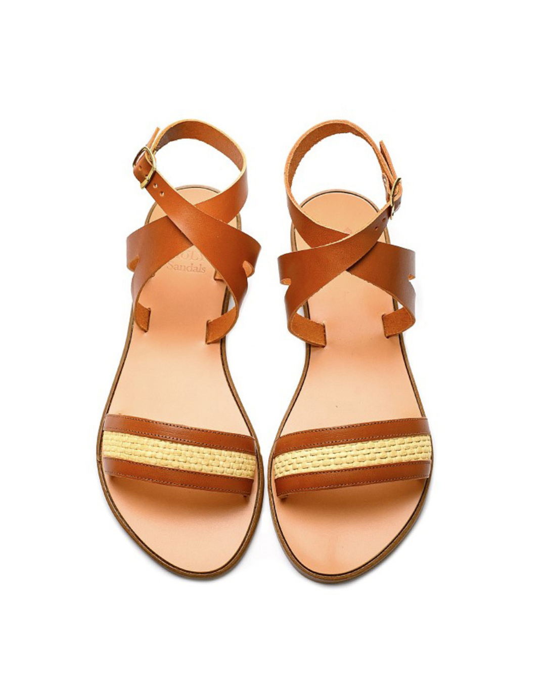 CYRENE Sandals, Tabac - The Holy Bag