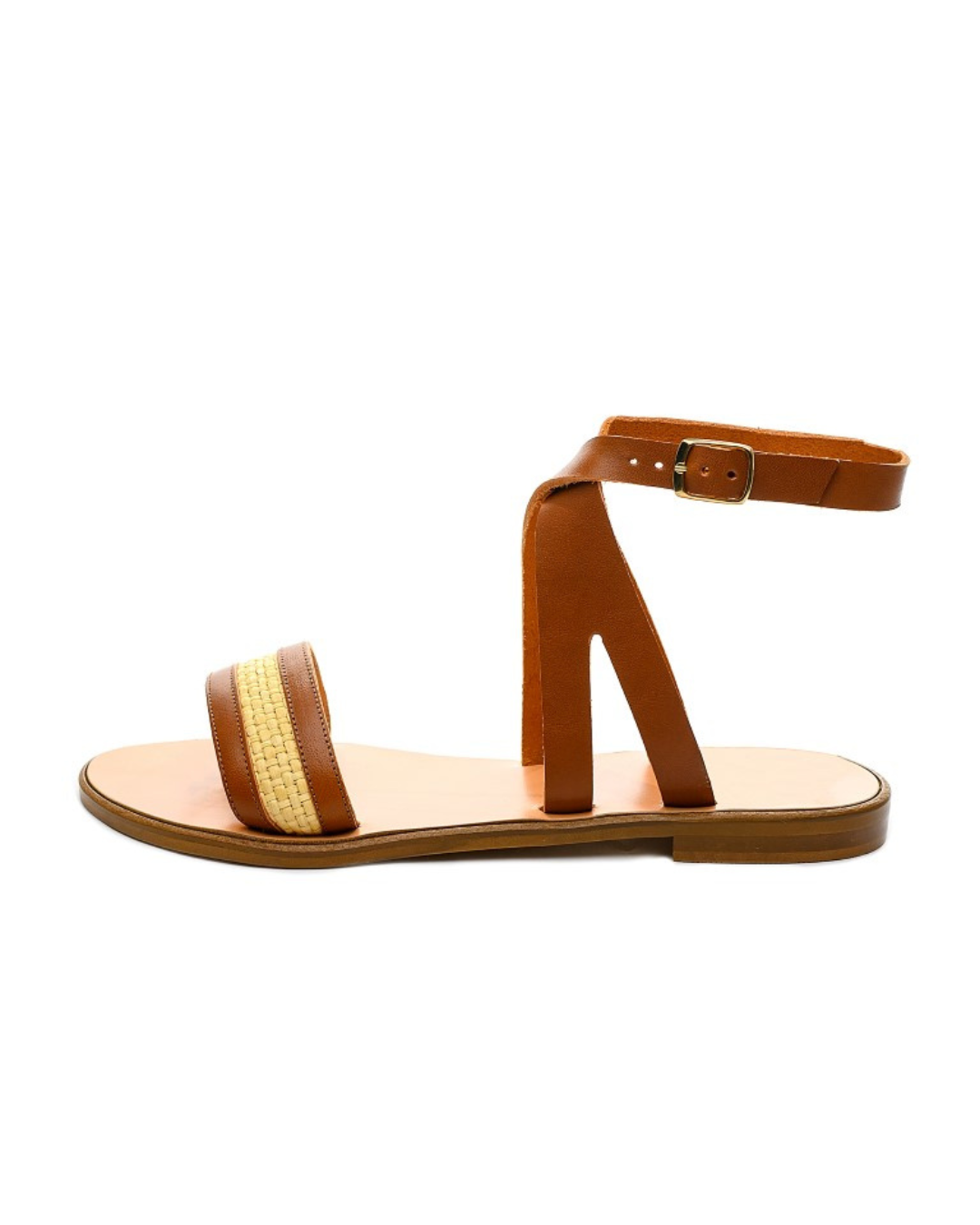 CYRENE Sandals, Tabac - The Holy Bag
