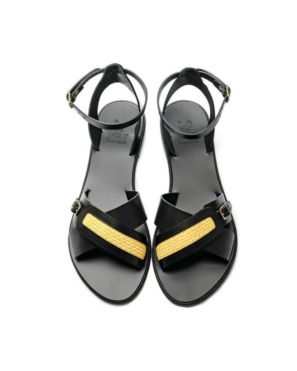 AEGINA Sandals, Black - The Holy Bag