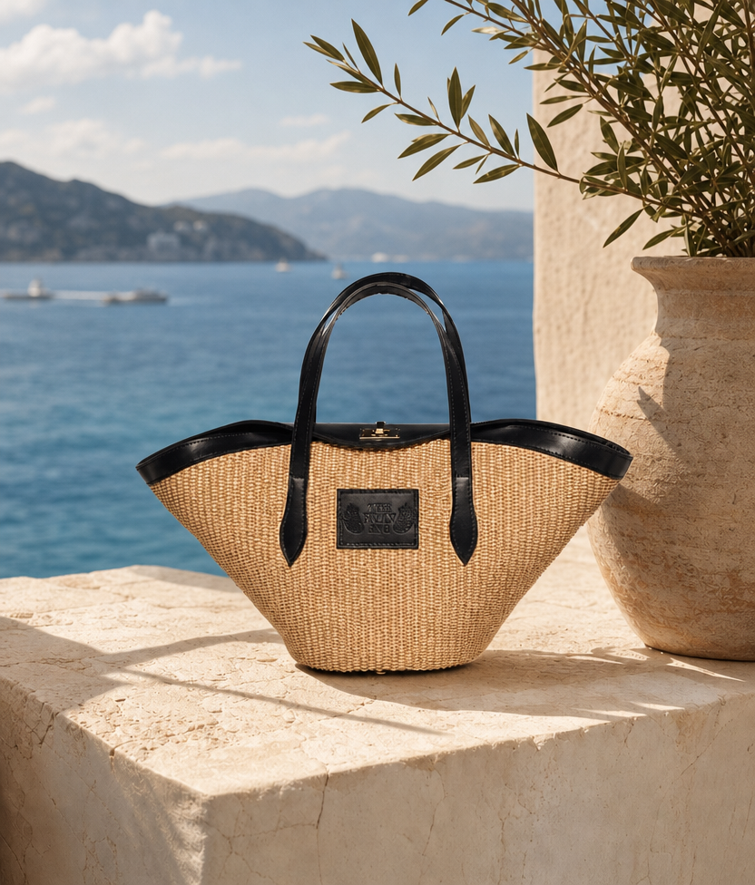 Hestia Mini Small Shopper in asymmetrical flap