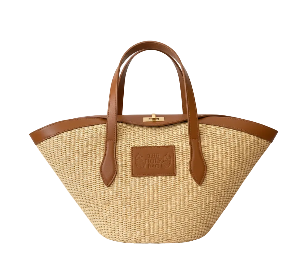 Τσάντα shopper με ασύμμετρο καπάκι, Hestia