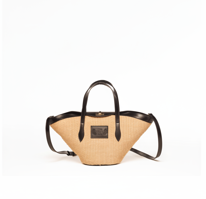Hestia Mini Small Shopper in asymmetrical flap
