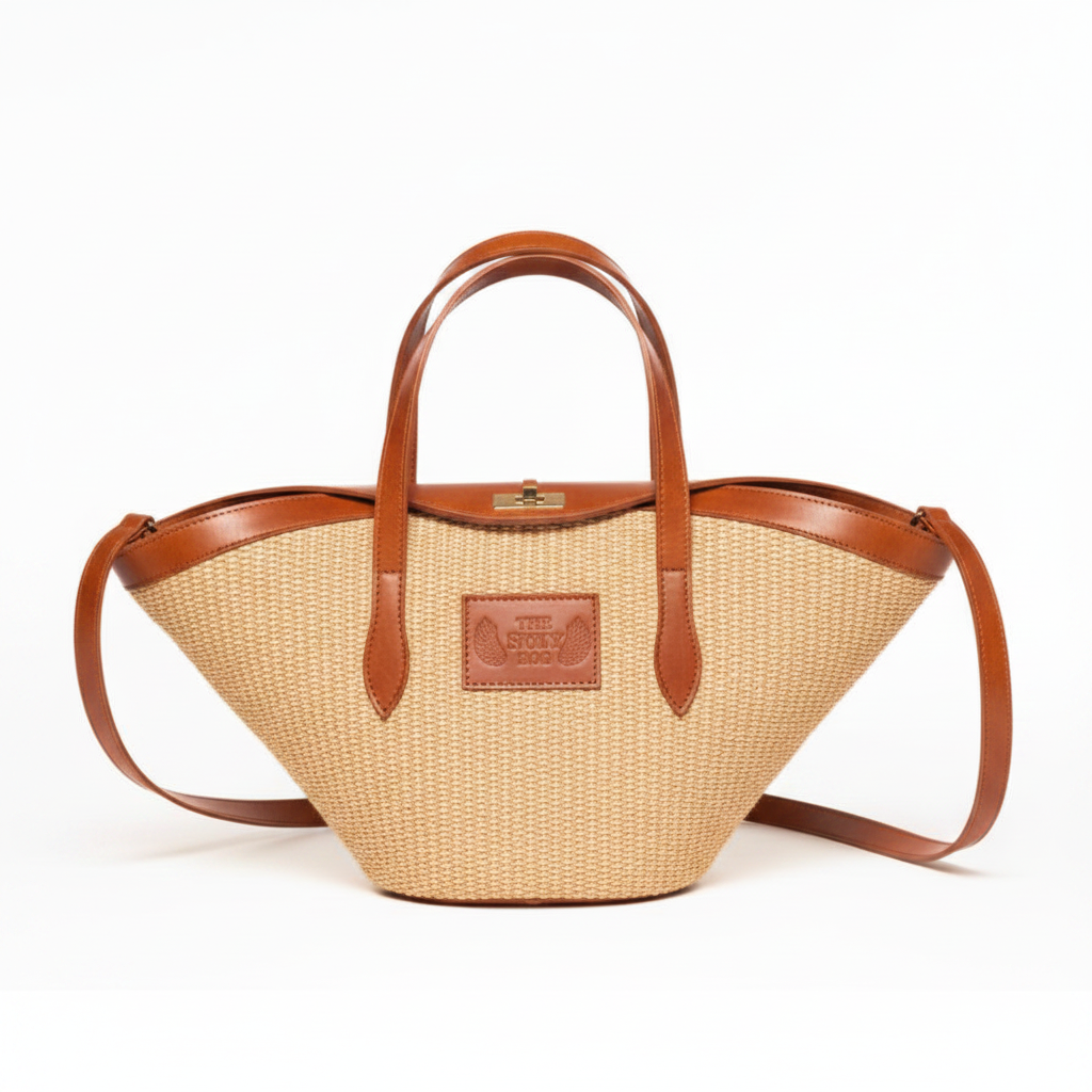 Hestia Mini Small Shopper in asymmetrical flap