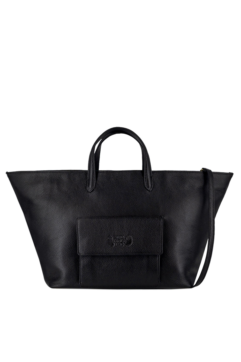 Cassandra Shopper Bag – Black Leather
