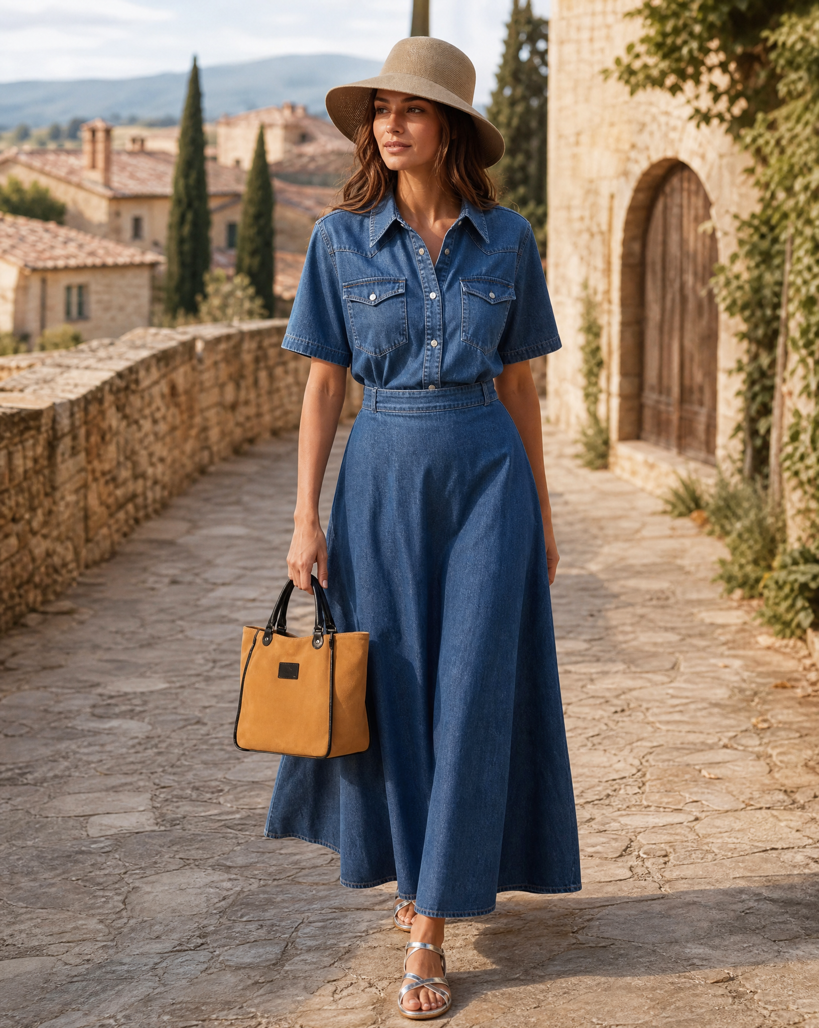 Kirke Small Tote Bag in Suede