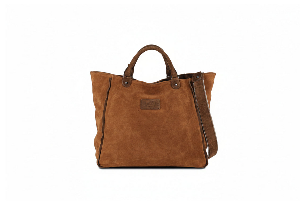 Kirke Big Tote Bag in Suede
