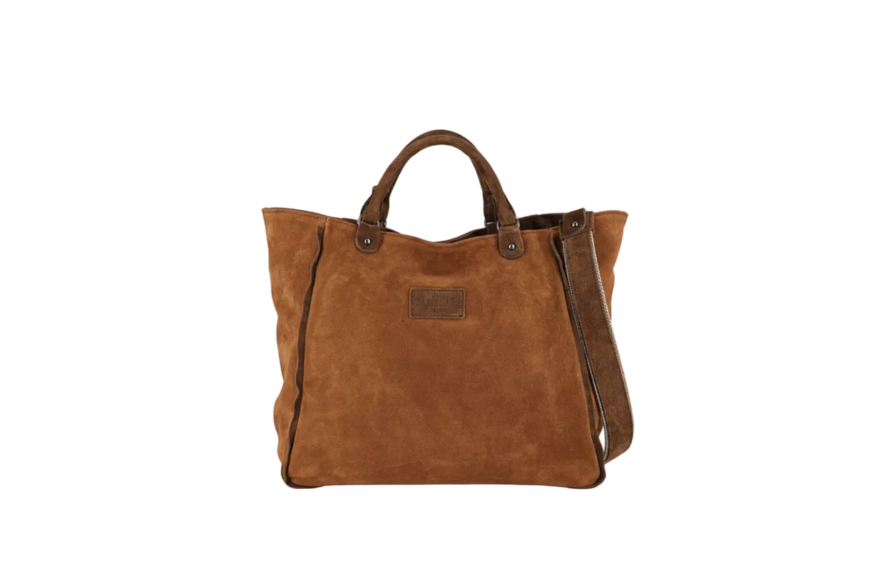 Kirke Big Tote Bag in Suede