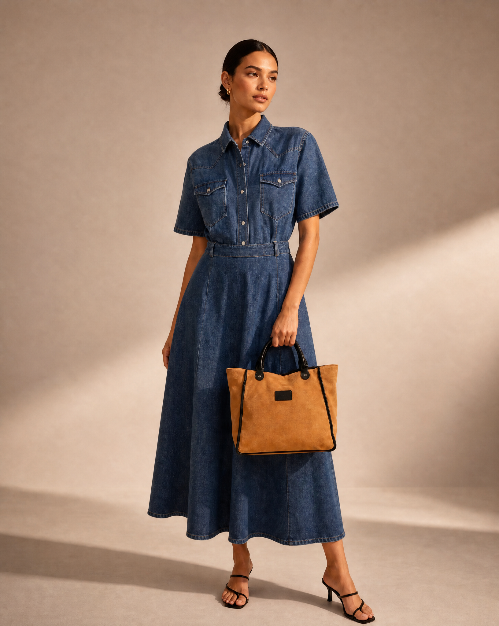 Kirke Small Tote Bag in Suede