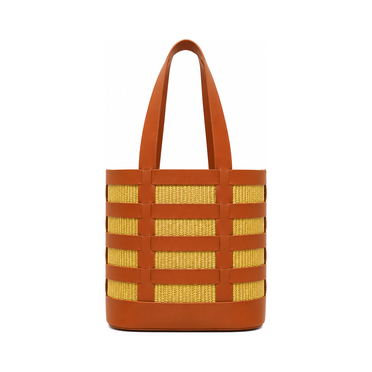 Nissos Shoulder Bag | Detachable straw pouch