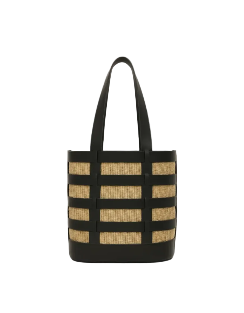theholybag shopper τσάντα ώμου από ψάθα και δέρμα, χειροποίητη, με αποσπωμενη εσωτερική θήκη. Κλείνει με μαγνήτη.