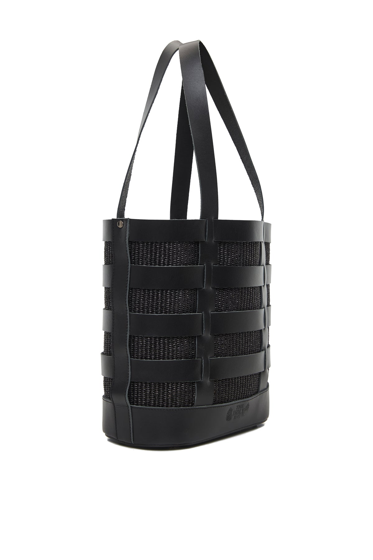 theholybag shopper τσάντα ώμου από ψάθα και δέρμα, χειροποίητη, με αποσπωμενη εσωτερική θήκη. Κλείνει με μαγνήτη.