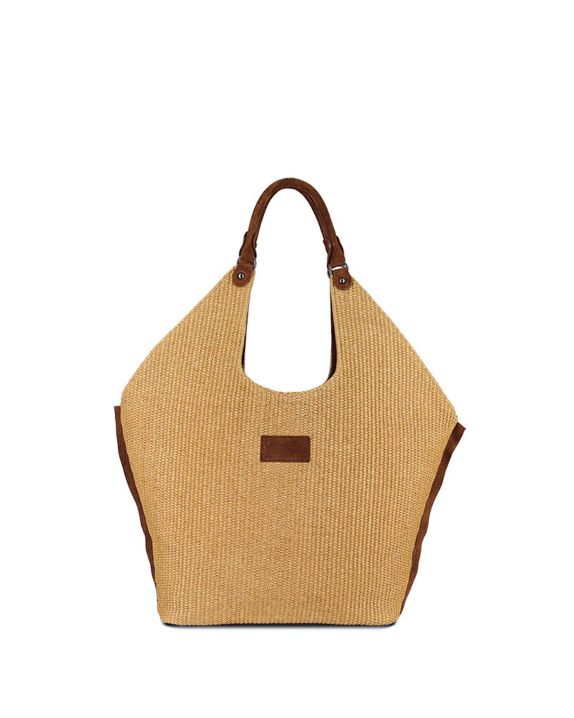 Shoulder bag in natural straw and suede details with an Inner pocket The Holy Bag
Τσάντα ώμου από ψάθα και σουέντ λεπτομέρειες, με εσωτερική τσέπη. The Holy Bag