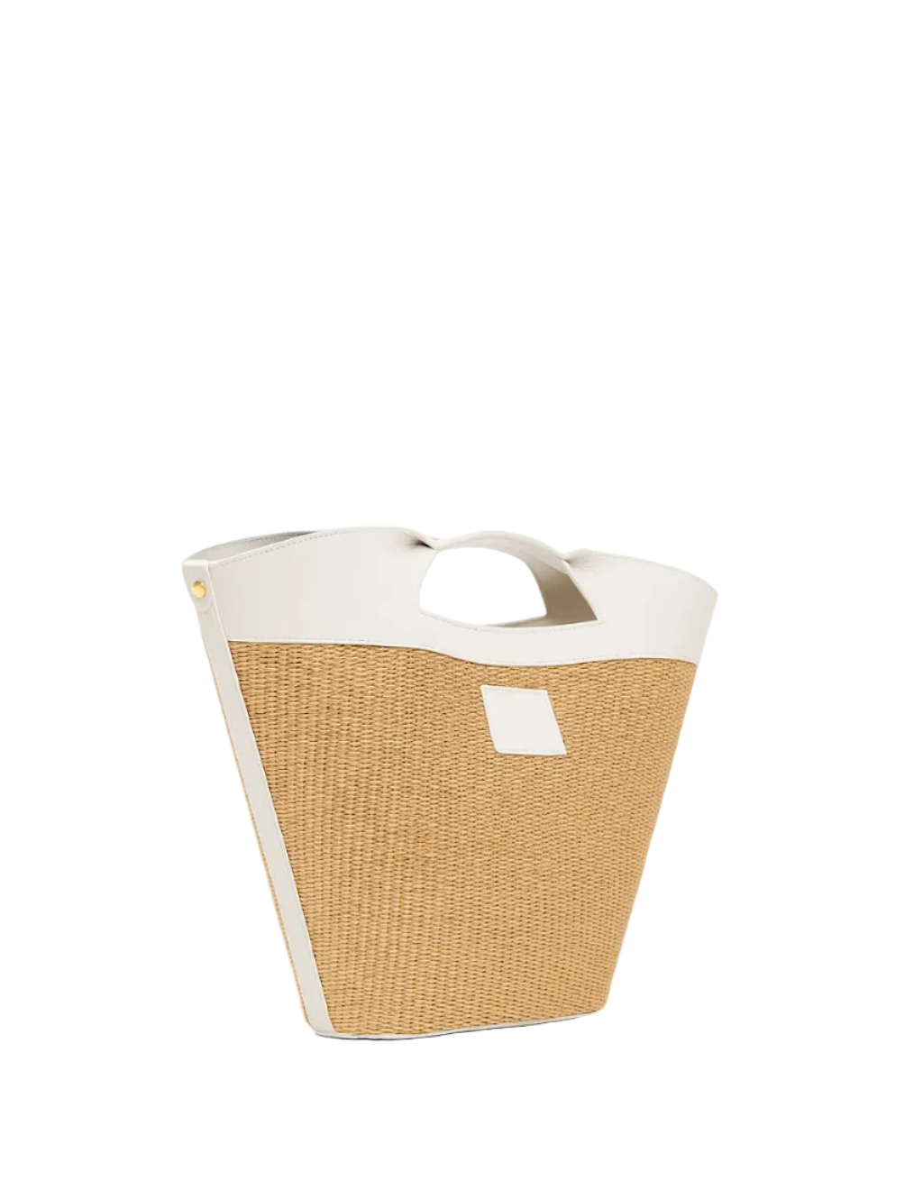 theholybag Ostria shopper τσάντα από ψάθα αι δέρμα σε γαλάζιο χρώμα, με αποσπώμενο λουράκι ώμου και εσωτερικές τσέπες. Χειροποίητη στην Ελλάδα.
