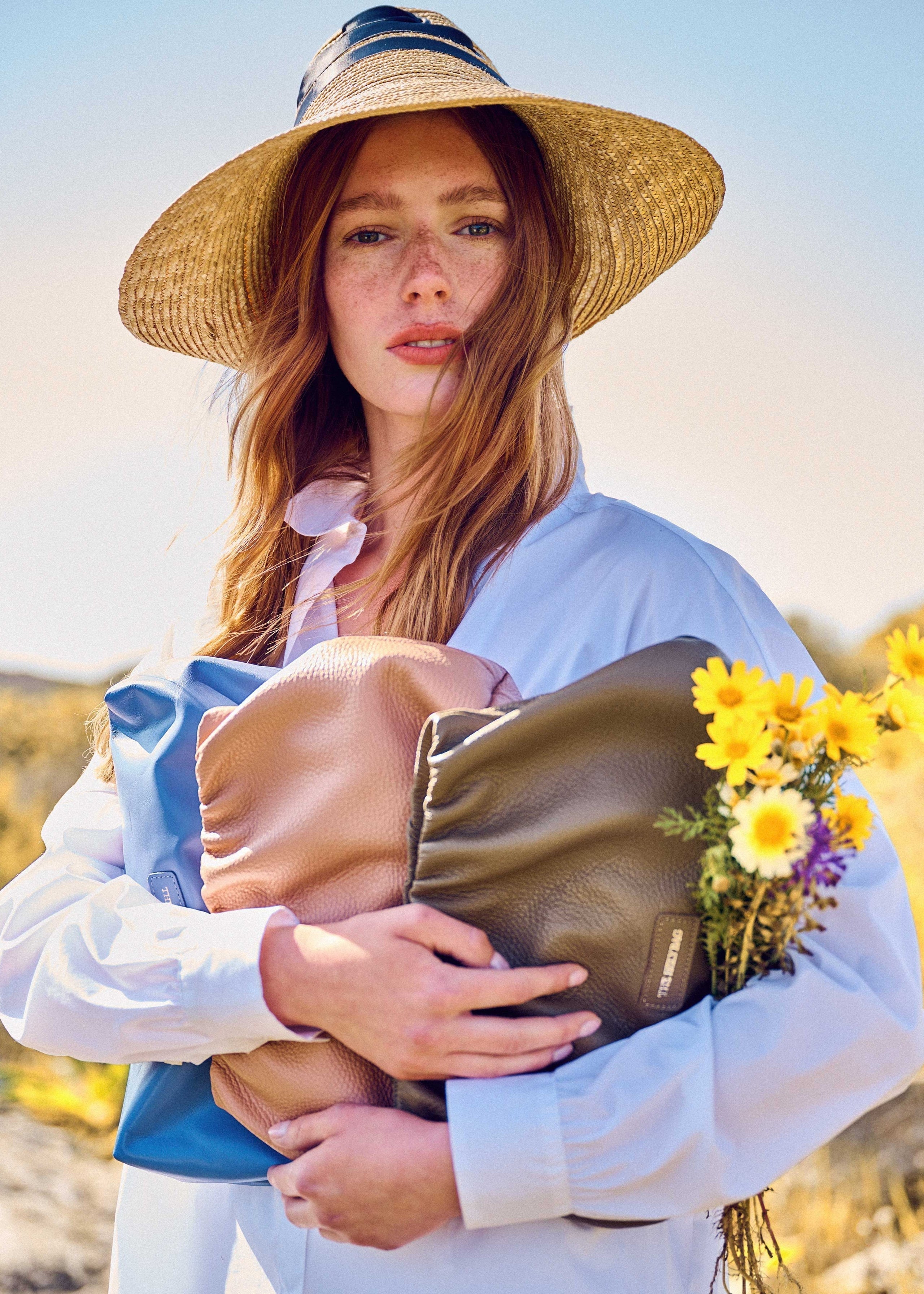 Straw & Leather Bags