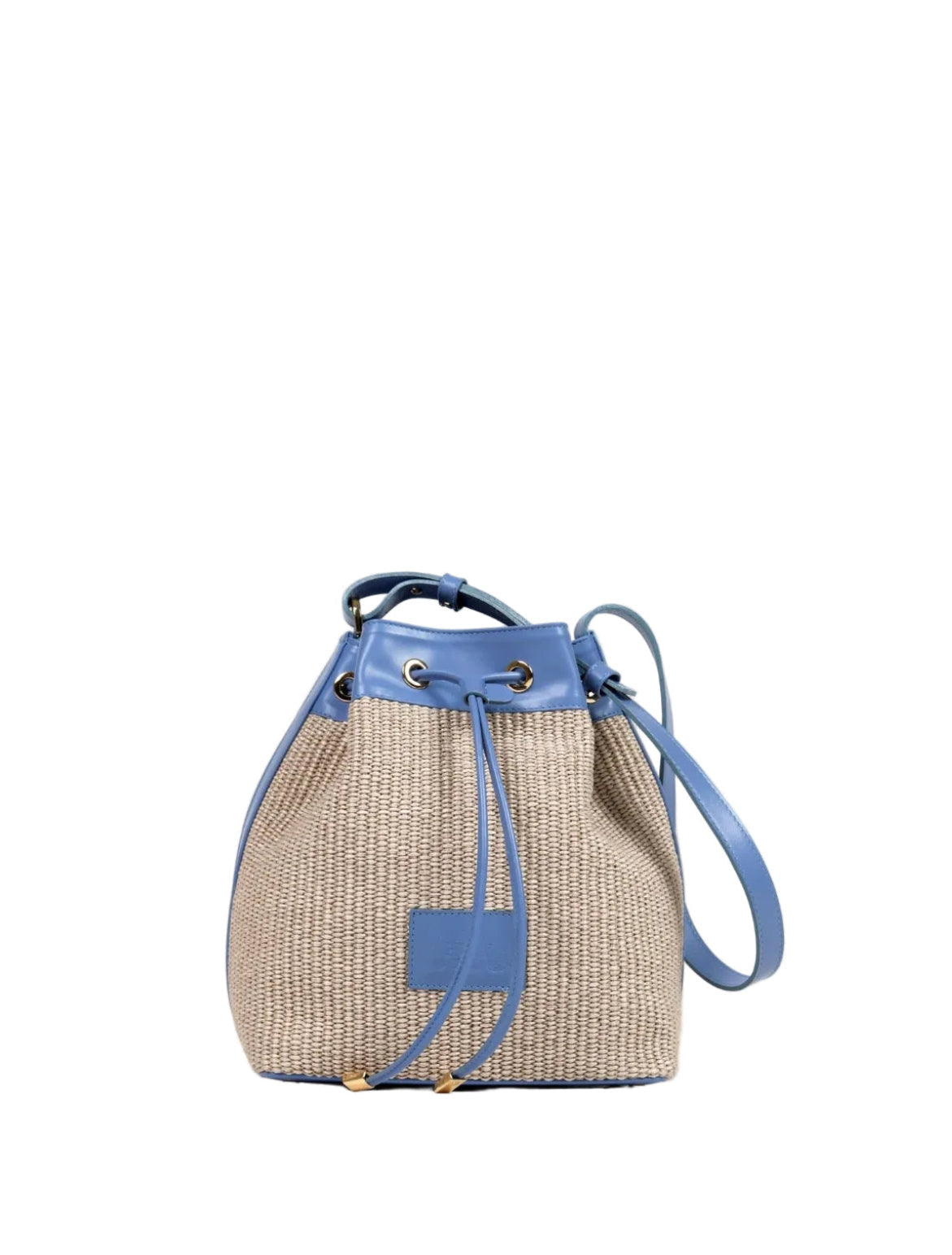 Theholybag πουγκί Thea bag γυναικεία τσάντα ώμου από ψάθα και απαλό μπλε δέρμα
Thea bucket bag in light grey straw and baby blue color leather. Adustable shoulder strap. the holy bag