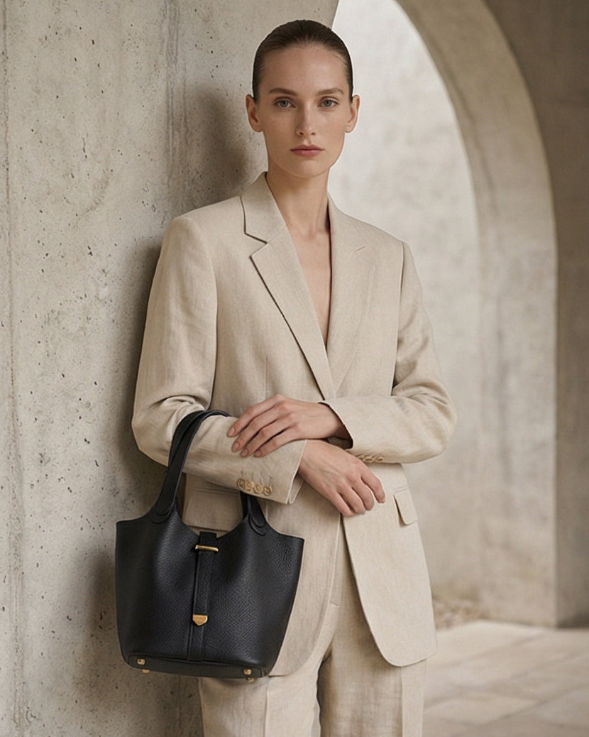 Mini leather shopper bag with metallic details The Holy Bag
Μίνι shopper τσάντα με μεταλλικές λεπτομέρειες The Holy Bag