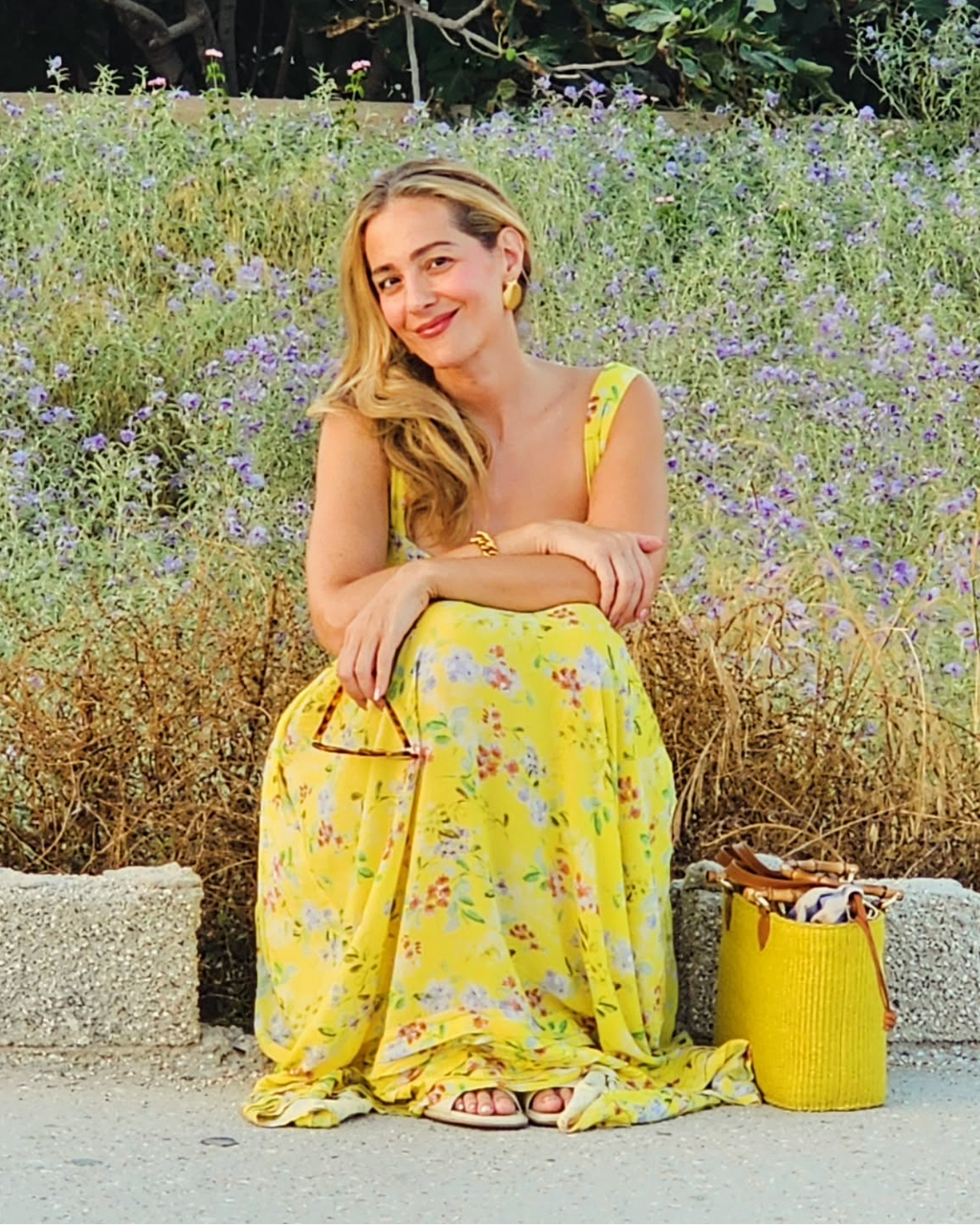 Athena Bucket Bag in Bamboo handles