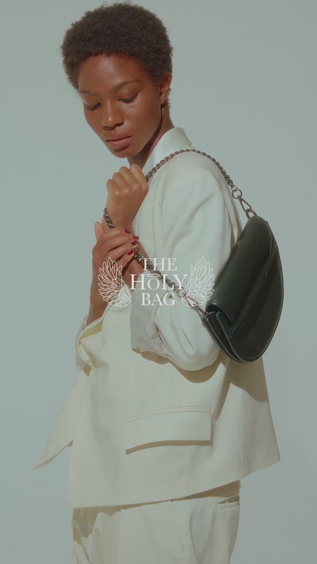 Leather shoulder bag, Jean